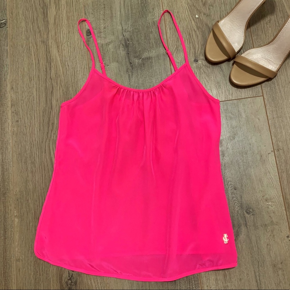 Juicy Couture Neon Pink Silk Cami